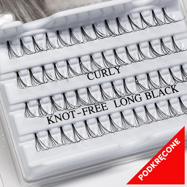 Fake individual eyelashes without knott, thickness 20 hairs, MIX Lovenue by Magda Pieczonka (mix)